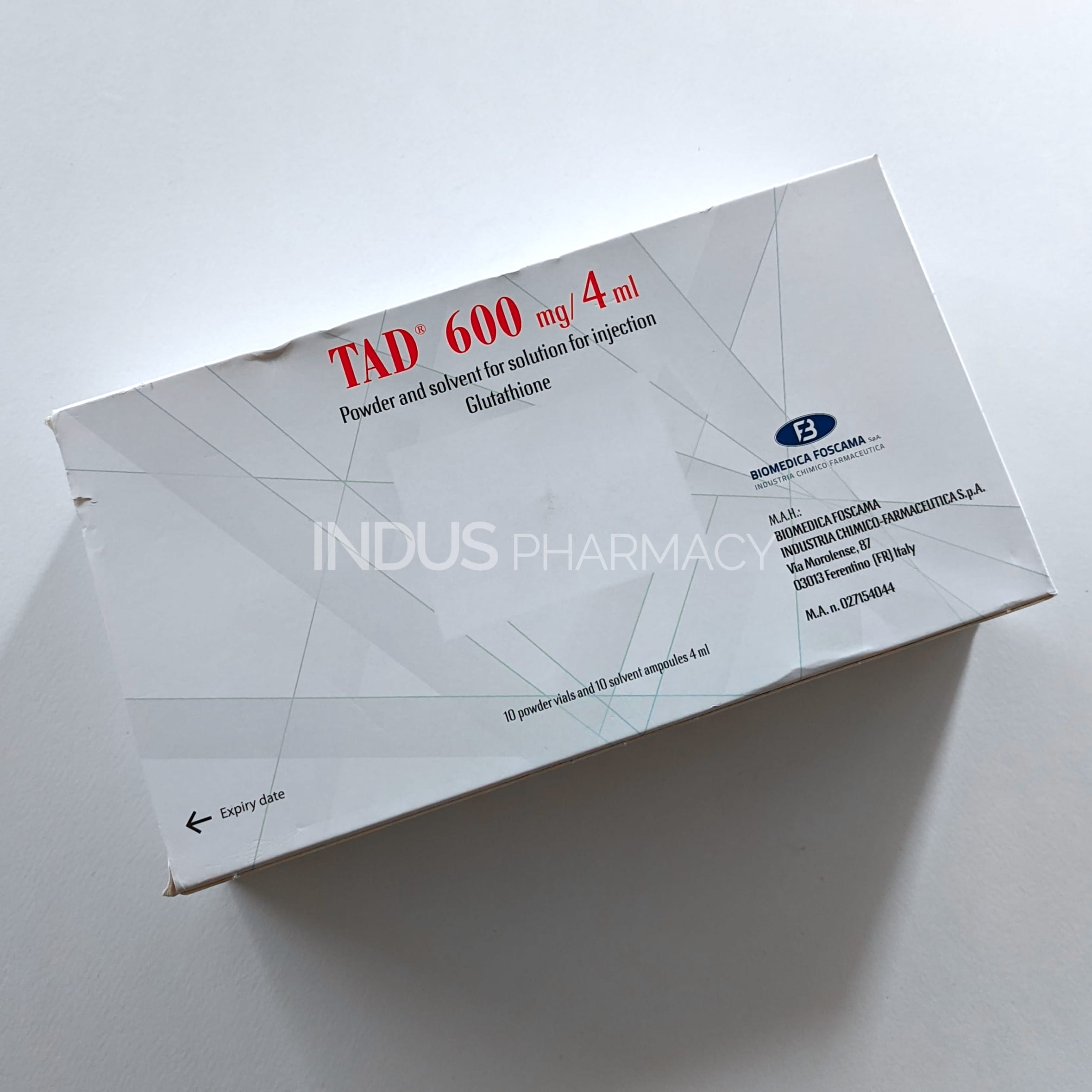 glutathione tad 600 biomedica foscama TAD-600 600mg Lyophilized Powder for IM/IV Injection 1's price in the Philippines Products with Glutathione