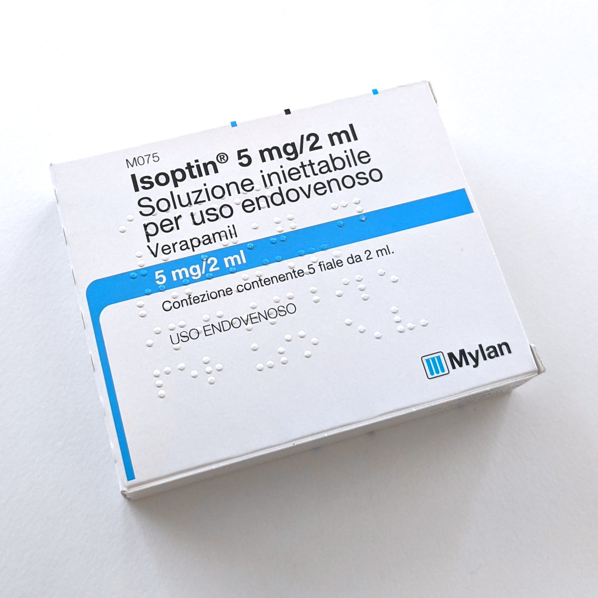 Isotin Injection Isoptin 5mg/2ml, Original, Italy, (Verapamil) · Pakistan's